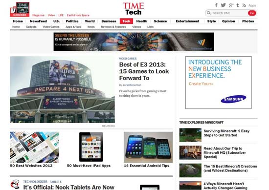 网页设计趋势之杂志化 网页设计趋势之杂志化