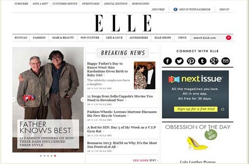 网页设计趋势之杂志化 网页设计趋势之杂志化